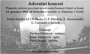 Advetní koncert 2014