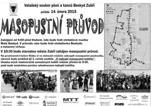 Masopustní průvod 2015