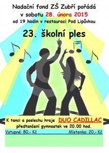 23 školní ples  v Zubří