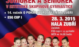 1. pohárový závod ESG Cup I. 2015 “O pohár starosty města Zubří” a Mistrovství ČR v estetické skupinové gymnastice 2015 juniorek a seniorek