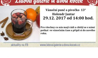 Vánoční přípitek U dvou koček