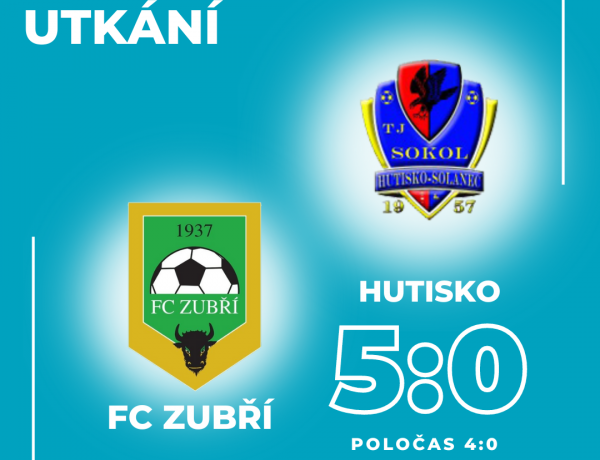FC Zubří – Hutisko – 5:0 (4:0)