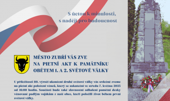 Pozvánka na pietní akt u Památníku obětem 1. a 2. světové války