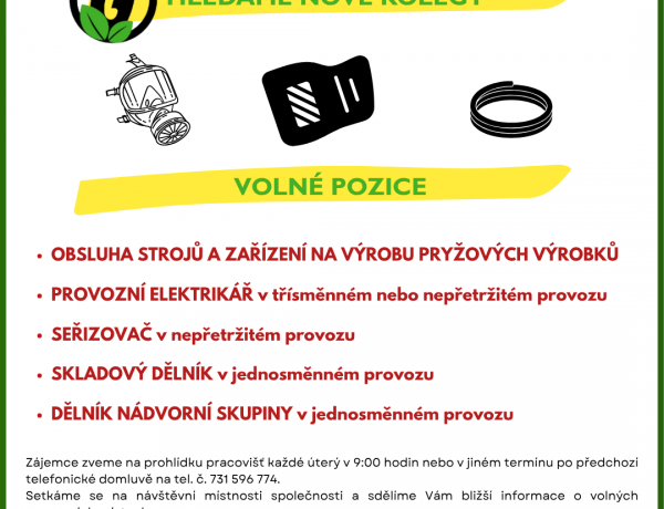 Inzerce: Nabídka pracovních míst