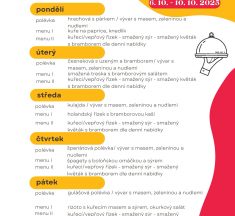 MA Zubří – polední menu pro 41.KT.