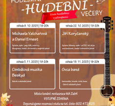 Podzimní hudební večery v MA Zubří.