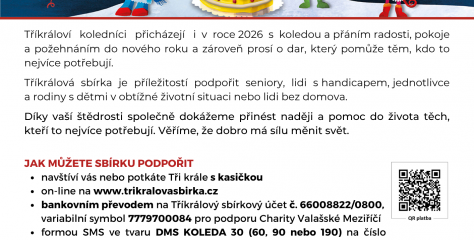 Tříkrálová sbírka 2026