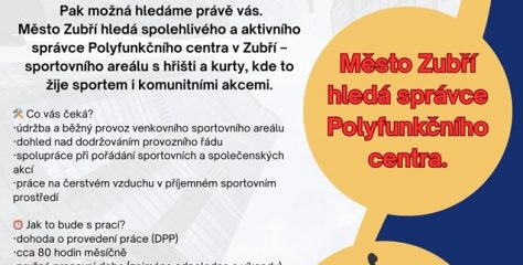 Město Zubří hledá správce Polyfunkčního centra