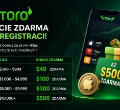 Získejte akcie zdarma za registraci: Jak funguje bonus u eToro a jak ho využít naplno