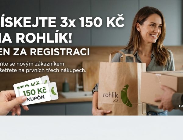 Reklama: Získejte slevu 450 Kč na vaše první nákupy na Rohlíku!