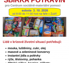 Sbírka potravin pro Charitu