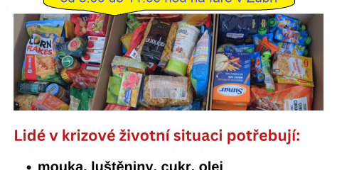 Sbírka potravin pro Charitu